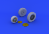 Eduard 632073 P-39 wheels late KITTY HAWK 1/32